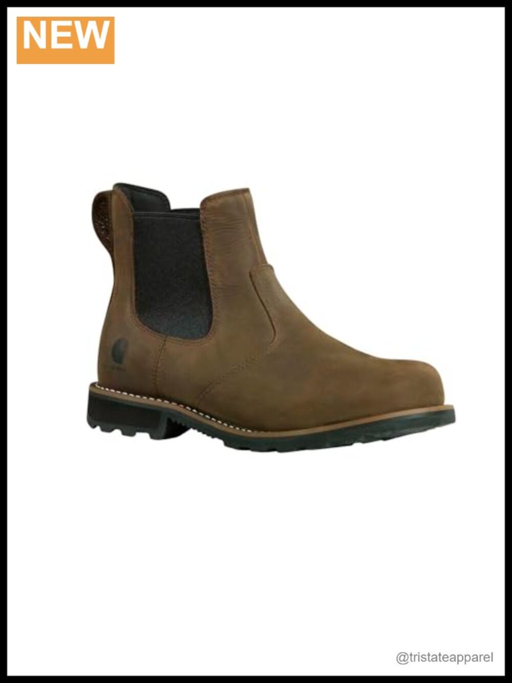Carhartt Frontier Water Resistant Chelsea Work Boots Leather Slip-On